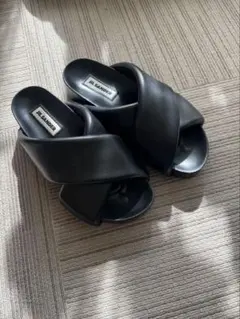 JIL SANDER レザー クロッグサンダル size41 ☆巾着付 - メルカリ