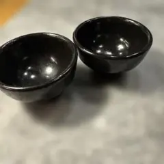黒釉 ぐい呑み 2個セット 和食器