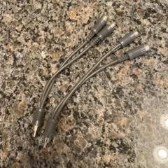 RCA変換オーディオケーブル 15センチ 2本