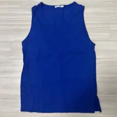 無地 タンクトップ ブルーのサムネイル