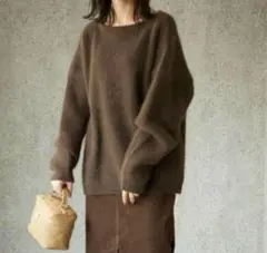 SLOBE IENA フラッフィーアンゴラ混　ニット