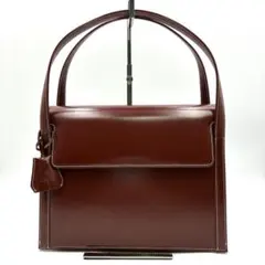 未使用級 ヴィヴィアンウエストウッド ハンドバッグ チャーム レザー ボルドー