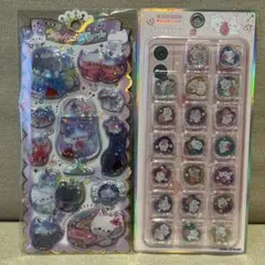 ウォーターインシール　おはじきシール　二枚セット