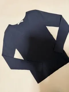 ETRE TOKYO Vネック 長袖 ニット ネイビー F 美品