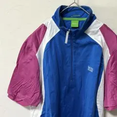 ヒューゴボス ゴルフウェア ハーフジップ 半袖シャツ メンズ S マルチカラーのサムネイル