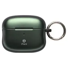iFace AirPods Proケースグリーン キーホルダー付き