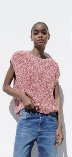 赤ニット ニット