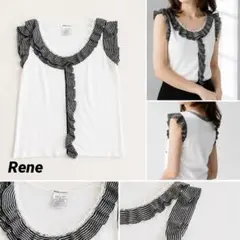 極美品✨Rene / ルネ 袖フリル ニット / プルオーバー - メルカリ