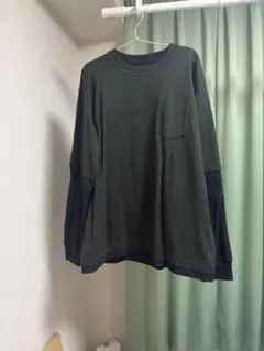25AW Sacai バイカラーロングスリーブTシャツ サイズ3のサムネイル