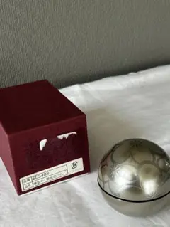 球型小 銀地花づくし お正月にも