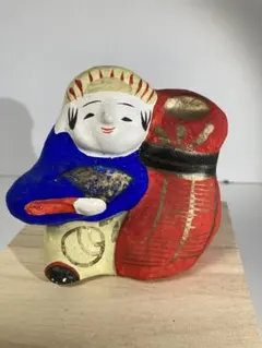 廃絶 香泉人形 『お多福相撲取り』土人形 郷土玩具 - メルカリ