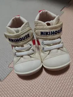 MIKIHOUSE アイボリー ハイカットベビーシューズ　11.5cm