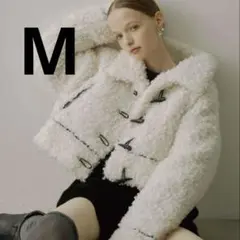 VIOLETTA ボアショートコート Mサイズ ホワイト