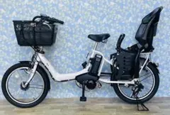 △4665ヤマハ12.8アンペア3人乗り20インチ子供乗せ 電動アシスト自転車