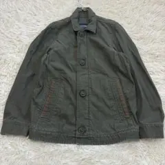 8273 良品✨バックナンバー ミリタリージャケット グランジ カーキ ボタンのサムネイル