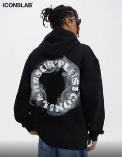 ICONSLAB ブラック フーディ