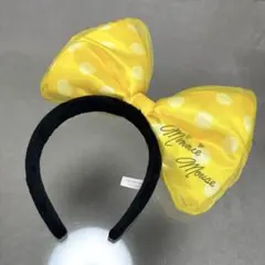 ミニーマウス リボン カチューシャ イエロー