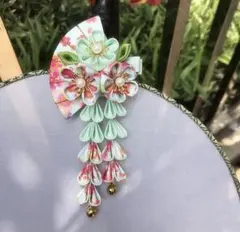 髪飾り 和装　晴れ着 七五三 着物　つまみ細工 成人式 振袖　浴衣　夏祭り