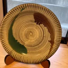 小石原焼　KOISHIWARA 陶器皿 とびかんな　大皿　アート　コレクションのサムネイル