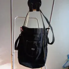 Lee 黒 デニム ショルダーバッグのサムネイル