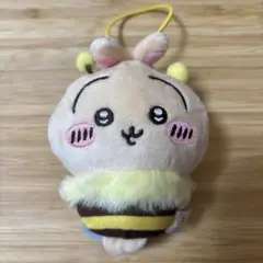 蜂のキャラクター ぬいぐるみ ストラップ付き