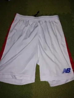 New Balance ハーフパンツ 150センチJPN ホワイト/レッド
