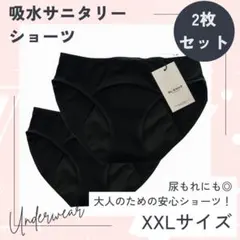 吸水サニタリーショーツXXL大きいサイズ ナプキン不要 尿もれ対策 吸水ショーツ