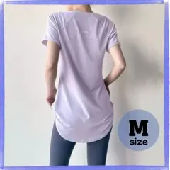 【ヨガやスポーツに♪】ヨガウェア ジム 半袖 シンプル 吸水速乾 ランニング Ｍ