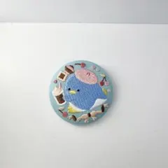 サンリオキャラクターズ 刺繍缶バッジ タキシードサム