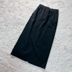 【ユニクロ】ウルトラストレッチアクティブナローマキシスカート　ブラック　薄手　L
