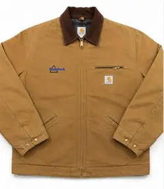 USA製 Carhartt J01 BRN デトロイトジャケット企業刺繍ありのサムネイル