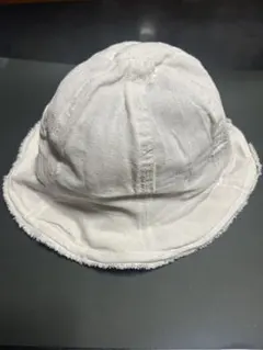 ホワイト コットン バケットハット