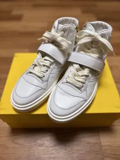 新品！ DOUCAL'S デュカルス ハイカット ボアスニーカー 37 レザー