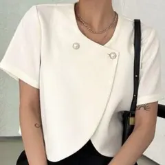 美品　パールショートジャケットのサムネイル