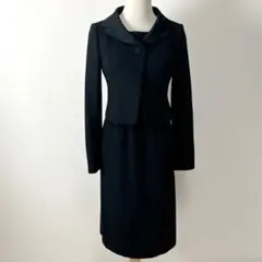 【美品】ソワールぺルル 東京ソワール 高級礼服 9号 ブラック フォーマル