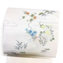 あき様専用 絽塩瀬 作家物 露草 トンボ 手描き 九寸名古屋帯 - メルカリ