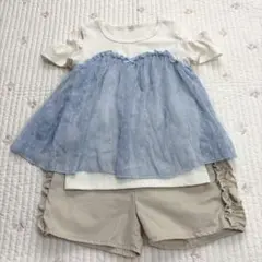 子供服セットアップブルー