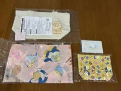 ミスド福袋4点　ポケモントートバッグ　ポーチ、メモ帳セット