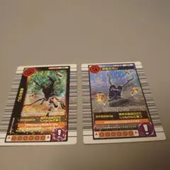 甲虫王者ムシキング 必殺ふうじ わざカード 2枚セット