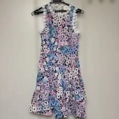 美品 kate spade new york 花柄 ノースリーブ ワンピース 0のサムネイル