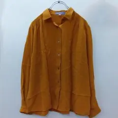 オレンジ ブラウス