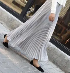 ロングスカート　プリーツロングスカート　レディース　マキシスカート