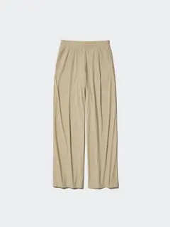 UNIQLO ウルトラストレッチエアリズムワイドパンツ S ベージュ