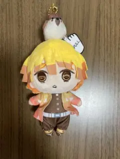 鬼滅の刃ぶるぶるず　ぬいぐるみマスコット　我妻善逸& チュン太郎