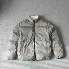 NIKE リバーシブル ダウンジャケット グレー×ホワイト M