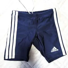 adidas ネイビー 水着 3本ライン