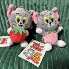 【2個セット】トムとジェリー いちごマスコット