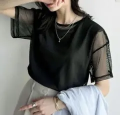 Java メッシュ 半袖 Tシャツ ブラック