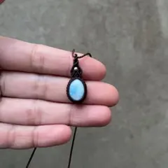 ラリマー　マクラメアクセサリー