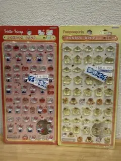 ハローキティ・ポムポムプリン ミニシールセット